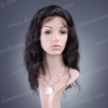 F5-18BW#1B 18 inch human hair  body wave full Lace Wig