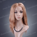 F16-16STW#10+#12MIX 16 Inches Straight Wave Mixed Color Chinese Remy Hair Full Lace Wig
