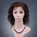 F33-16BW#3HL6 Swiss lace human hair body wave full lace wig