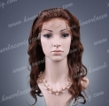 HR4-18BW#4 18 Inches Body Wave Indian Human Remy Hair Lace Wig