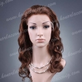 HR11-18NW#4 Natural Wave Human Hair Lace Front Wig With Top Quality