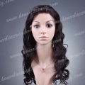 HR19-20BW#1B Human Indian hair body wave lace front wig