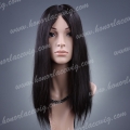 JH10-18SST#1B 18 inches high quality natural black Kosher Jewish wigs
