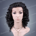 HS10-14DW#1B  fashion synthetic hair deep wave lace front wig