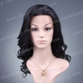 HS11-16BW#1B 16 inches synthetic hair body wave lace front wig