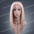 F43-16SST613M27DZ 16 Inches Silky Staight 613 Blond Color Silk Top Full Lace Wig