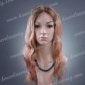 F45-20BW4T27DZ 20 Inches Body Wave Indian Virgin Hair Two Tone Color Silk Top Full Lace Wig