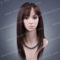 HR21-16SST2M3DZ 16 inches indian remy hair silky straighr silk top lace front wig