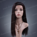 HS1-20SST#4 20 inches fashion silk straight synthetic hair lace front wig