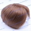 HT11-6ST#4 Silk straight right part high quality human hair Men's toupee