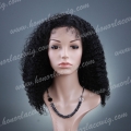 F50-18KC#1 18 inches #1 kinky curl full lace wig