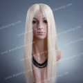 HR23-22SST#613 22 inches silk straight #613 color Chinese Remy Hair lace front wig