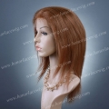 HR24-12SST#4M#30 12 inches Silk straight #4M#30 color Chinese Remy hair lace front wig