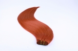 HW13-20SSTRED 20 inches Red Chinese remy hair Silk straight human hair weft