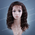 F60-16DW#2 16 inches #2 Deep wave full lace wig
