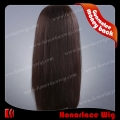 F691-20#2SST 20 inches heavy density silk straight reddish full lace wig