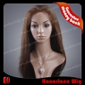 S693-20YK#2M#7  20 inches mix color brown yaki silk top full lace wig
