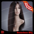 F696-20IYK#1B 20 inches light yaki natural black Indian human hair full lace wig