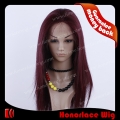 SH32-14SST#99J 14 inch silk straight Chinese human hair lace front wig