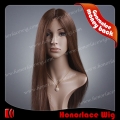 JH25-18#4HL#6SST 18 inch highlight color silk straight jewish wig