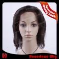 F699-12NW#1B   12 inch natural wave Indian remy hair full lace wig