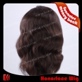 F702-14NW#2  14 inches natural wave deep brown full lace wig
