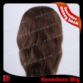 F704-14BW#4  14 inches body wave brown Indian remy hair full lace wig