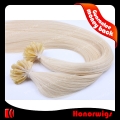 HX2-20#613SST  20 Inches Silk Straight Chinese Human Remy Hair U tip Nail Hair Extension