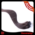 HX47-20#2SST  20 inches deep brown silk straight LOOP hair extension