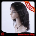 F729-14BC#1B  14 inches big curl natural black  shoulder length full lace wig