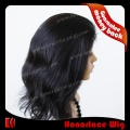 S732-14#1B  Natural black 14 inches silk top full lace wig Indian hair