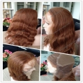 Factory price top quality Brazilian #30 natural wave full lace wig 